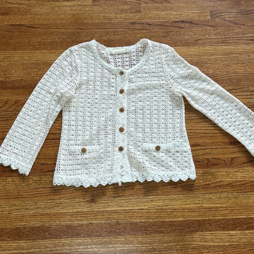 a’reve crochet cardigan